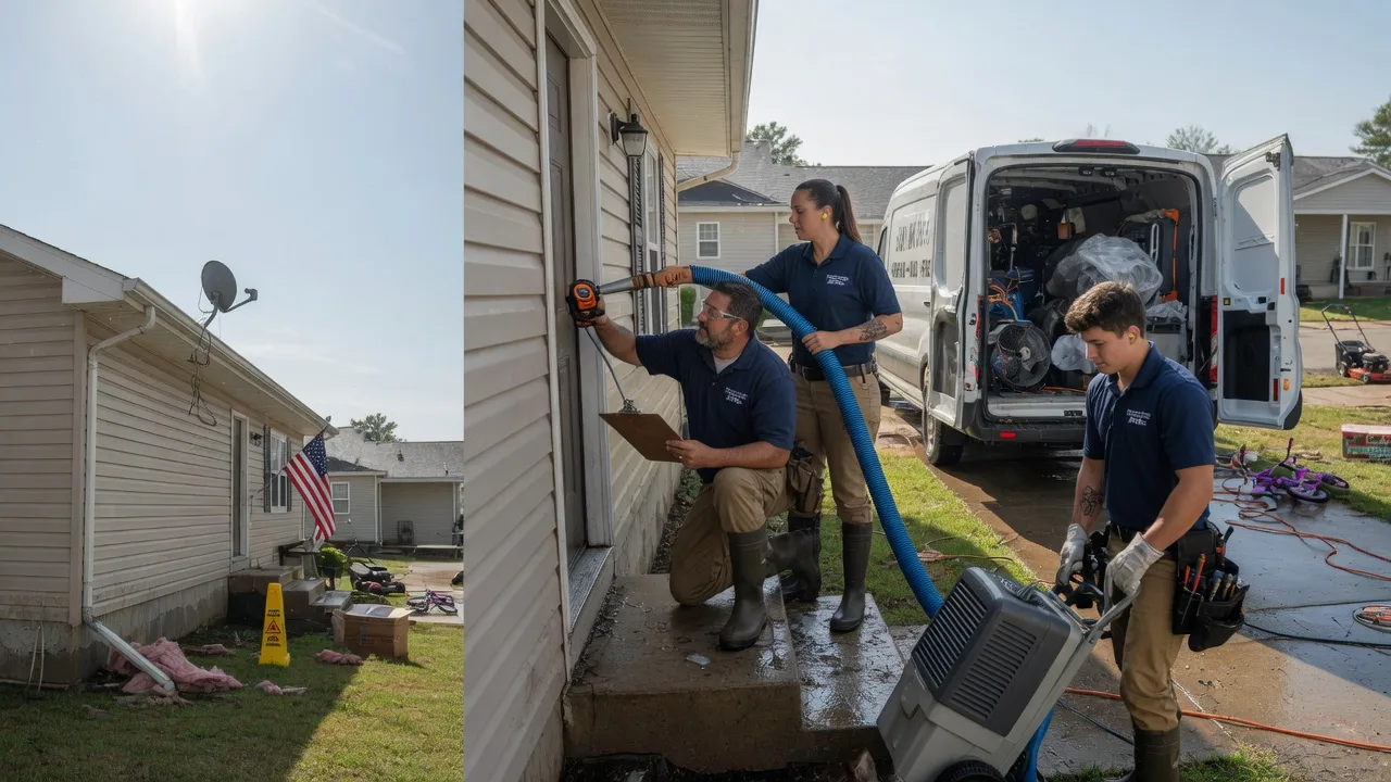 Ceiling Water Damage Restoration in Sheridan, TX near me